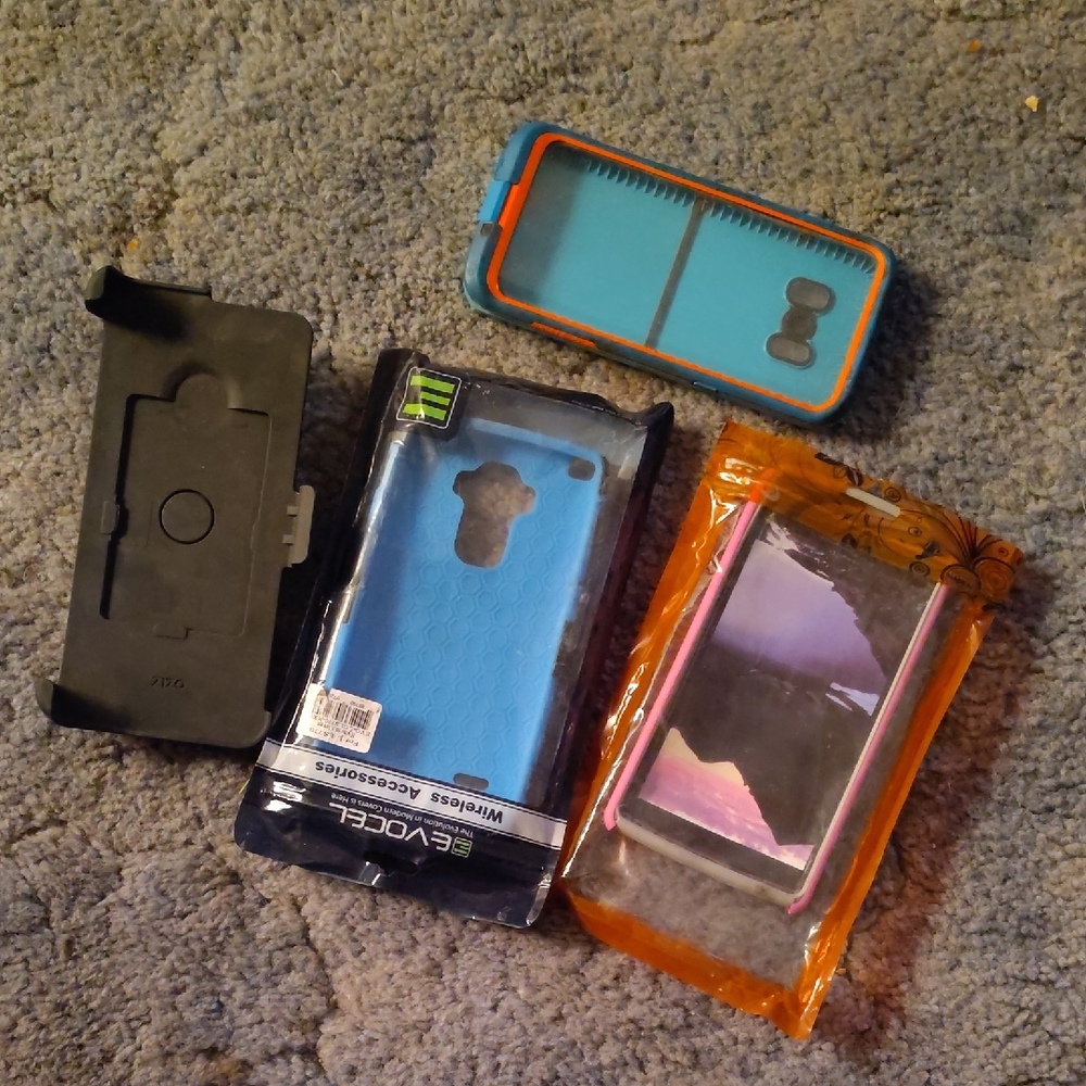 Blue and Black Pink Phone Case